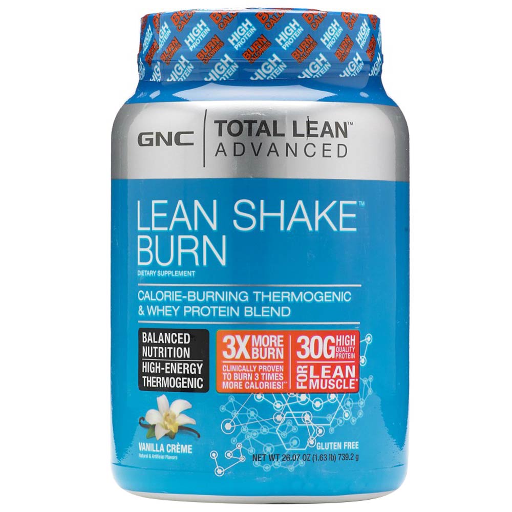 GNC Lean Shake Burn,  1.63 lb  Vanilla Creme 