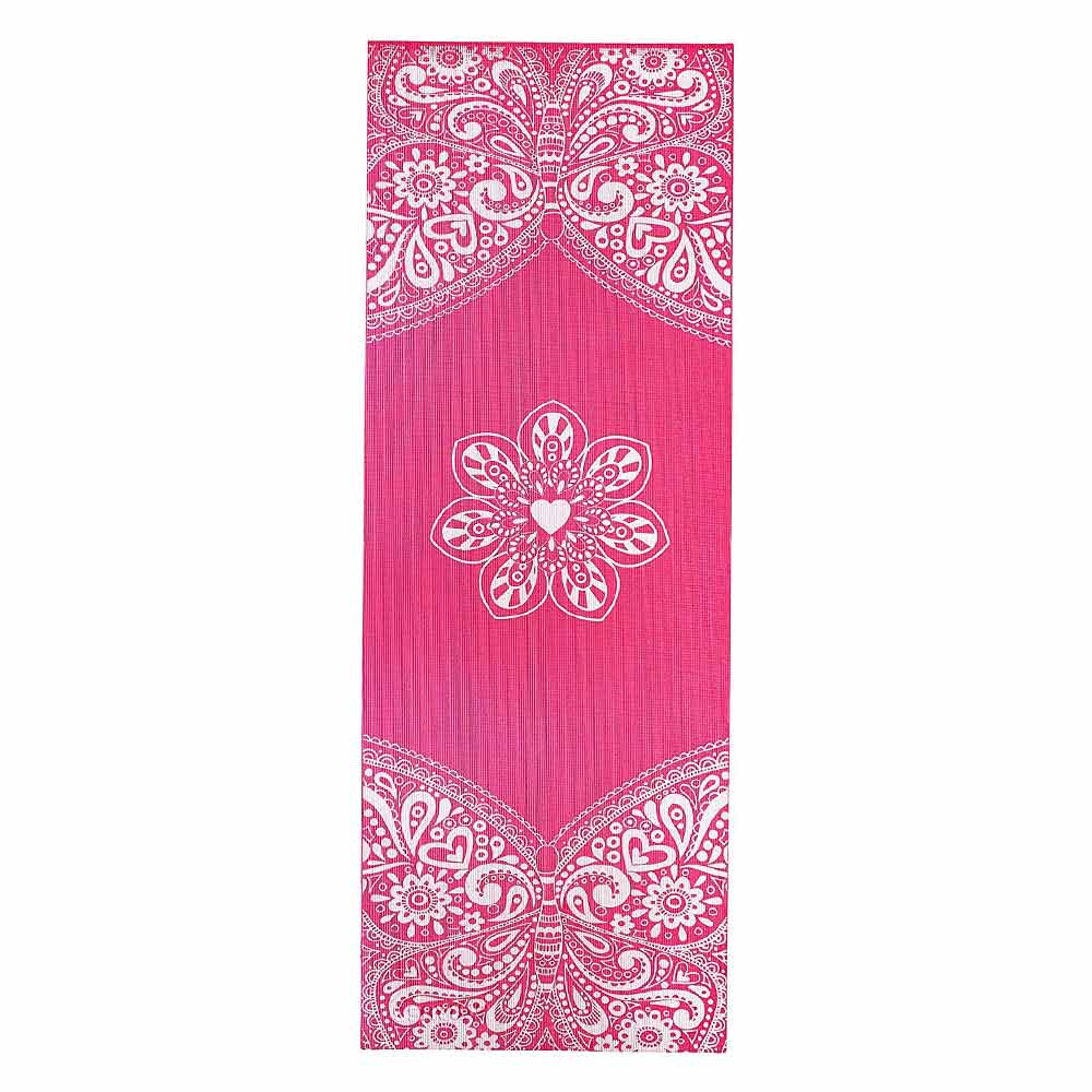 1 - Strauss Meditation Butterfly Yoga Mat,  Pink  5 mm 