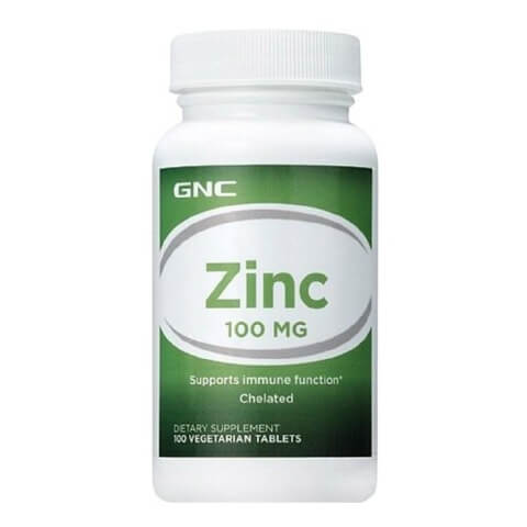 GNC Zinc (100 mg),  100 caplets 
