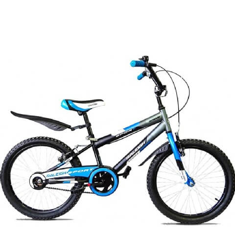 Raleigh Sports Kid 20 BMX Bicycle,  Black/Grey/Blue 