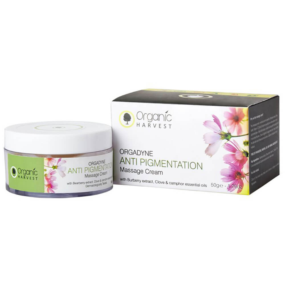1 - Organic Harvest Anti Pigmentation Massage Cream,  50 g  for All Skin Types 