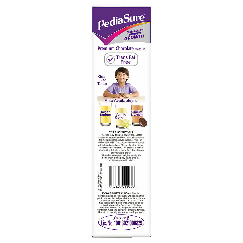 proven - PediaSure Sure Growth Kids Nutrition,  0.4 kg  Premium Chocolate 