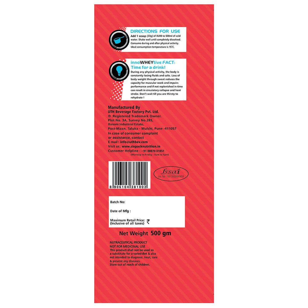 back - XLR8 Isotonic Re Hydration Drink,  1.1 lb  Watermelon 