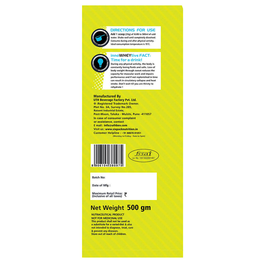 back - XLR8 Isotonic Re Hydration Drink,  1.1 lb  Lemon Ice Tea 