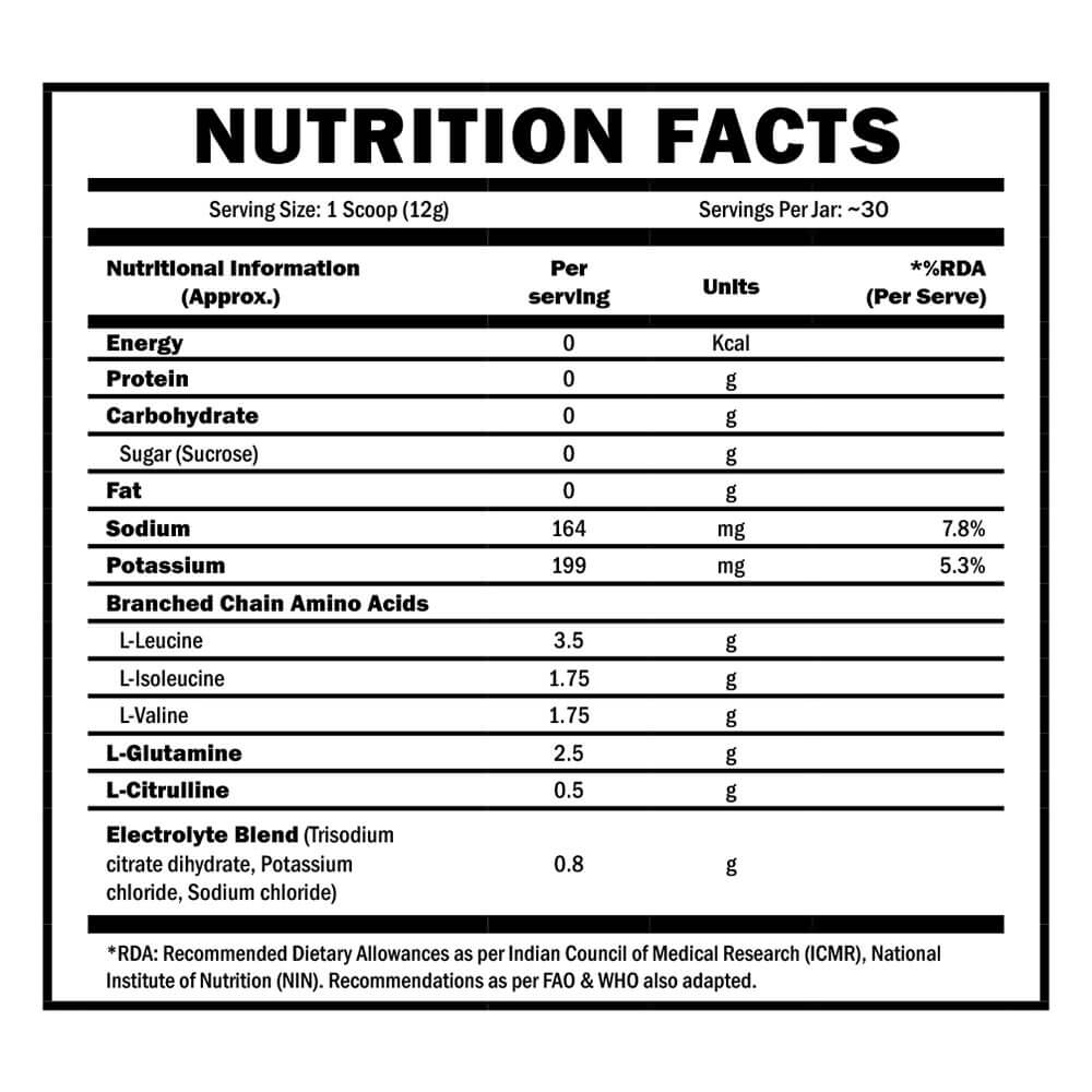 supplementfact - Scitron Advanced BCAA 100% Vegan,  0.79 lb  Mango 