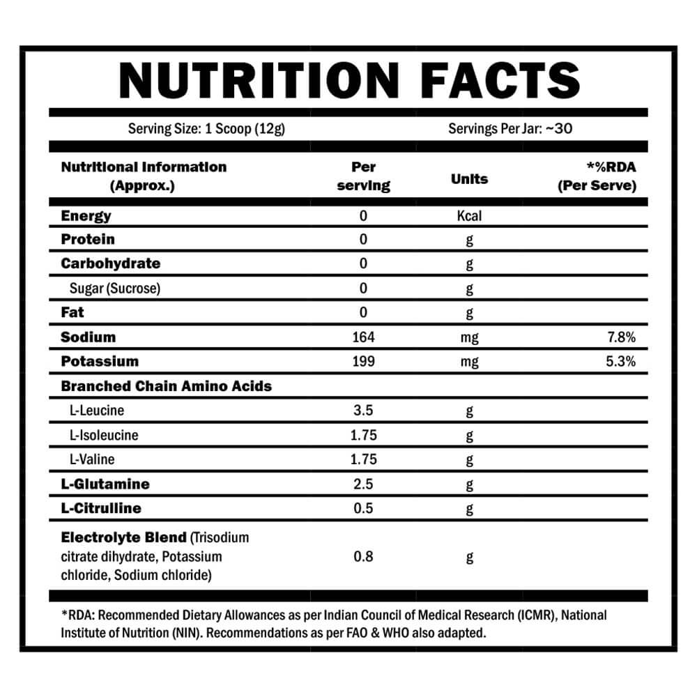 supplementfact - Scitron Advanced BCAA 100% Vegan,  0.79 lb  Cola 