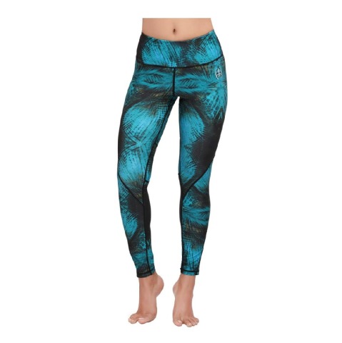 2 - Swee Women's Plain Leggings (SweeAth105),  Turquoise  XXL 