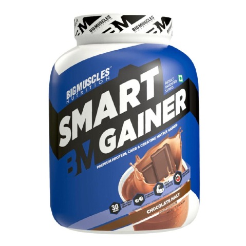 Big Muscles Smart Gainer, 6 lb Malt Chocolate