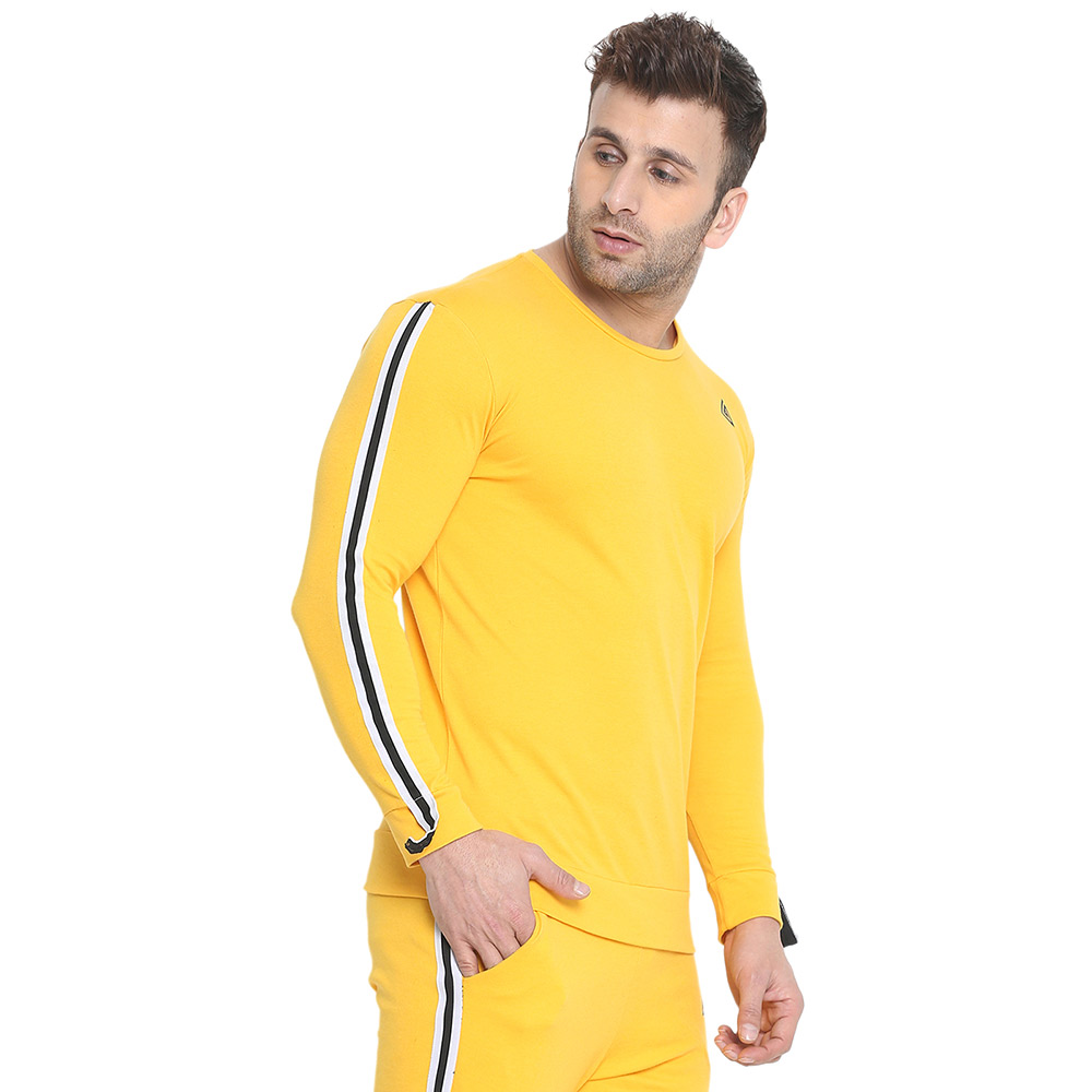 2 - Aesthetic Bodies Sweat Shirt,  Yellow  Medium 