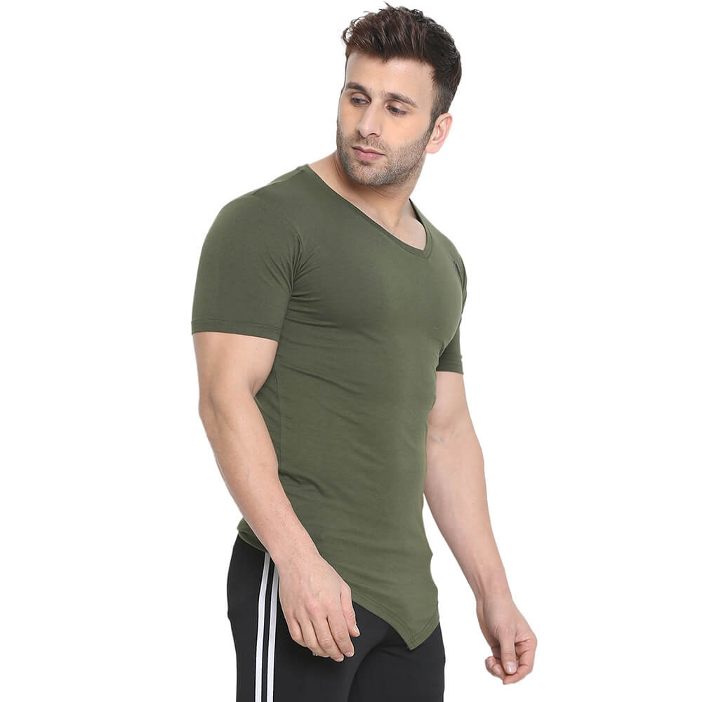 3 - Aesthetic Bodies Men's Body Linch Tee,  Olive Green  XL 