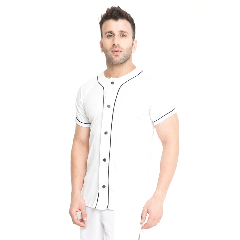 3 - Aesthetic Bodies Men's Jersey Shirt,  White  Large 