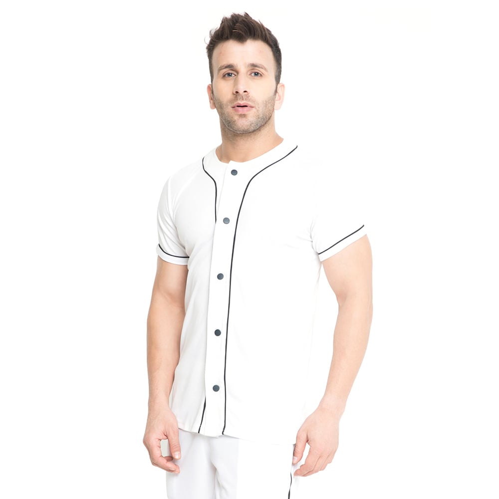 3 - Aesthetic Bodies Men's Jersey Shirt,  White  XL 