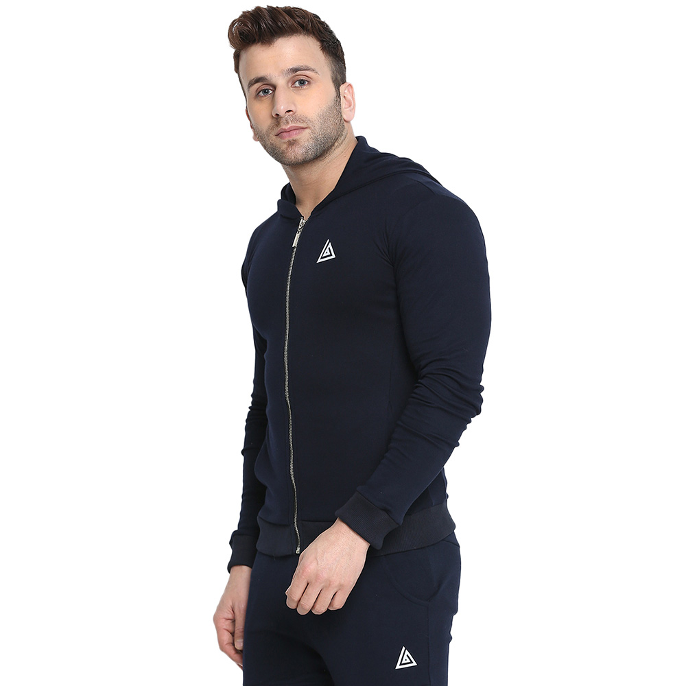 3 - Aesthetic Bodies Men's Hoodie Jacket,  Blue  XS 