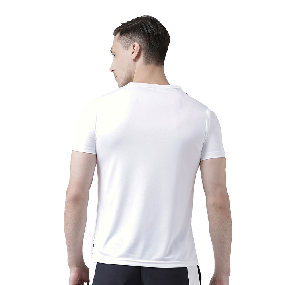 3 - Masch Mens Regular Fit Polyester Active T Shirt (MSTS 0619 HSP INFSL WHT),  White  Medium 