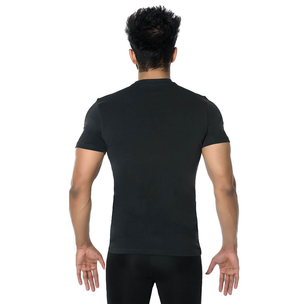 2 - DK Active Wear Half Sleeve Gym T Shirt (Hulk),  Black and Yellow  XL 