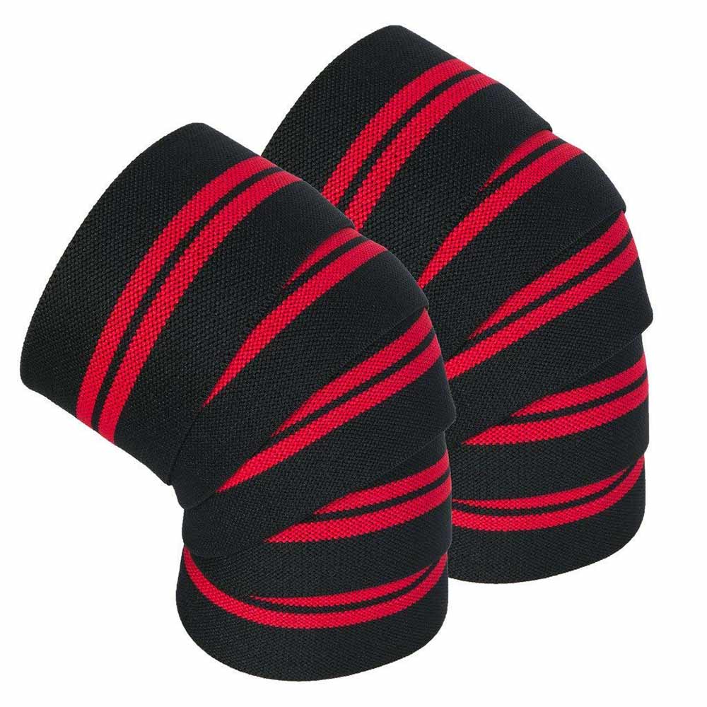 2 - Xtrim Durafit Knee Wrap,  Black and Red  Free Size 