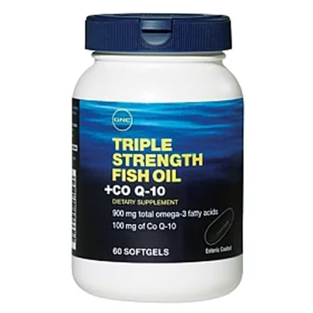 GNC Triple Strength Fish Oil with CoQ10, 60 softgels at Best Price in