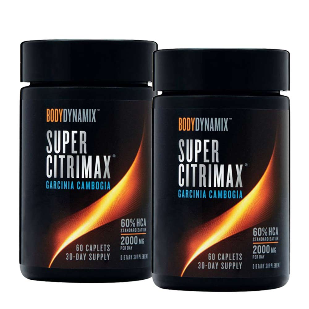 GNC BodyDynamix Super Citrimax Garcinia Combogia 60 caplets Pack of 2