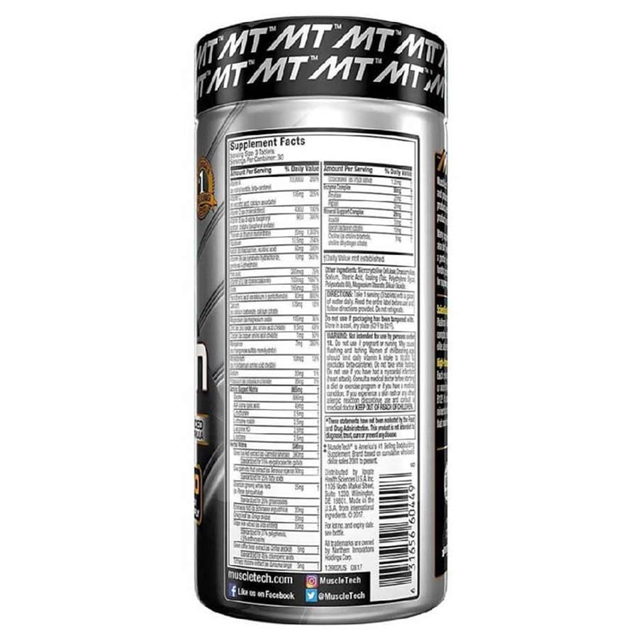 MuscleTech Platinum Multivitamin, 90 tablet(s) Unflavoured Deleted at
