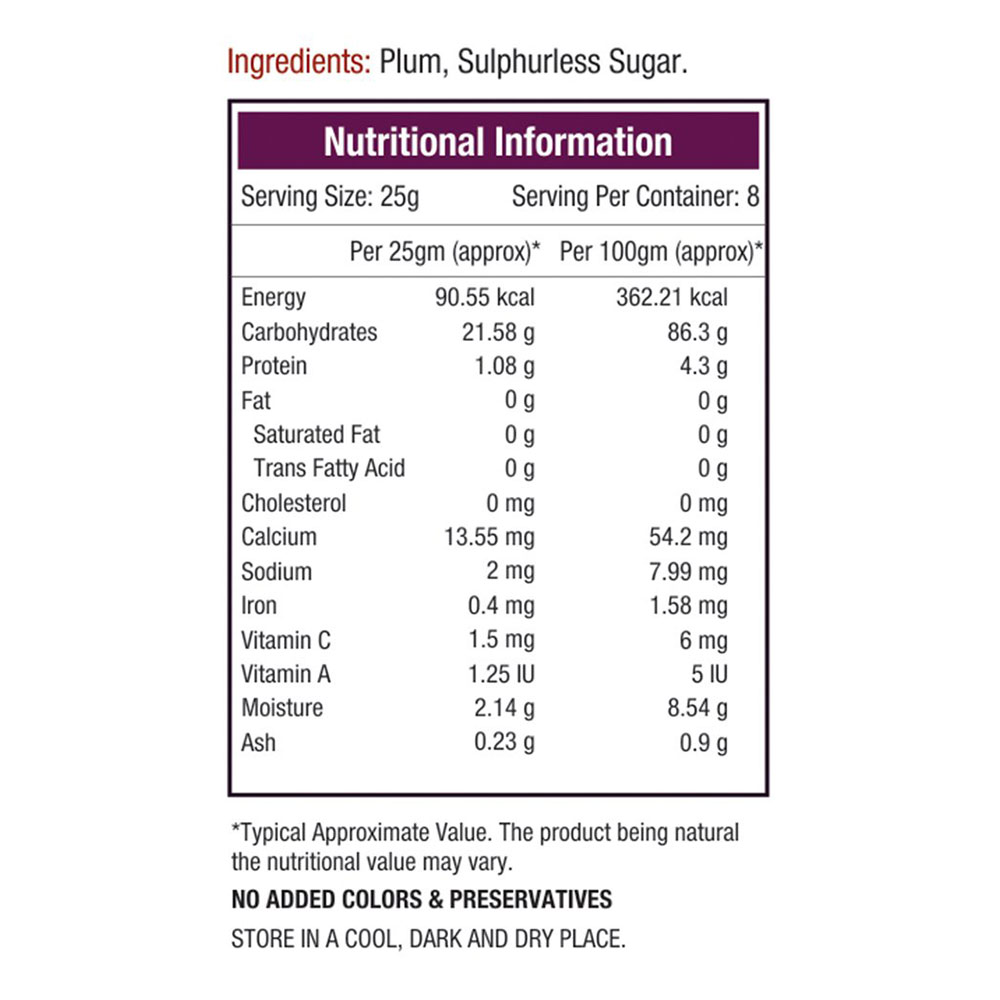 Supplement - NourishVitals Plum Candy,  Unflavoured  0.200 kg 
