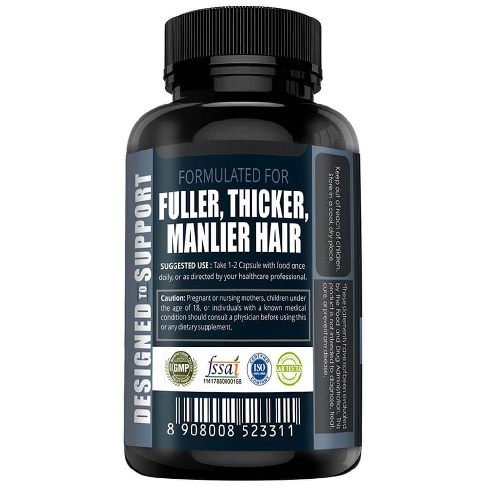 back - Simply Nutra Grow Iron Beard,  60 capsules 