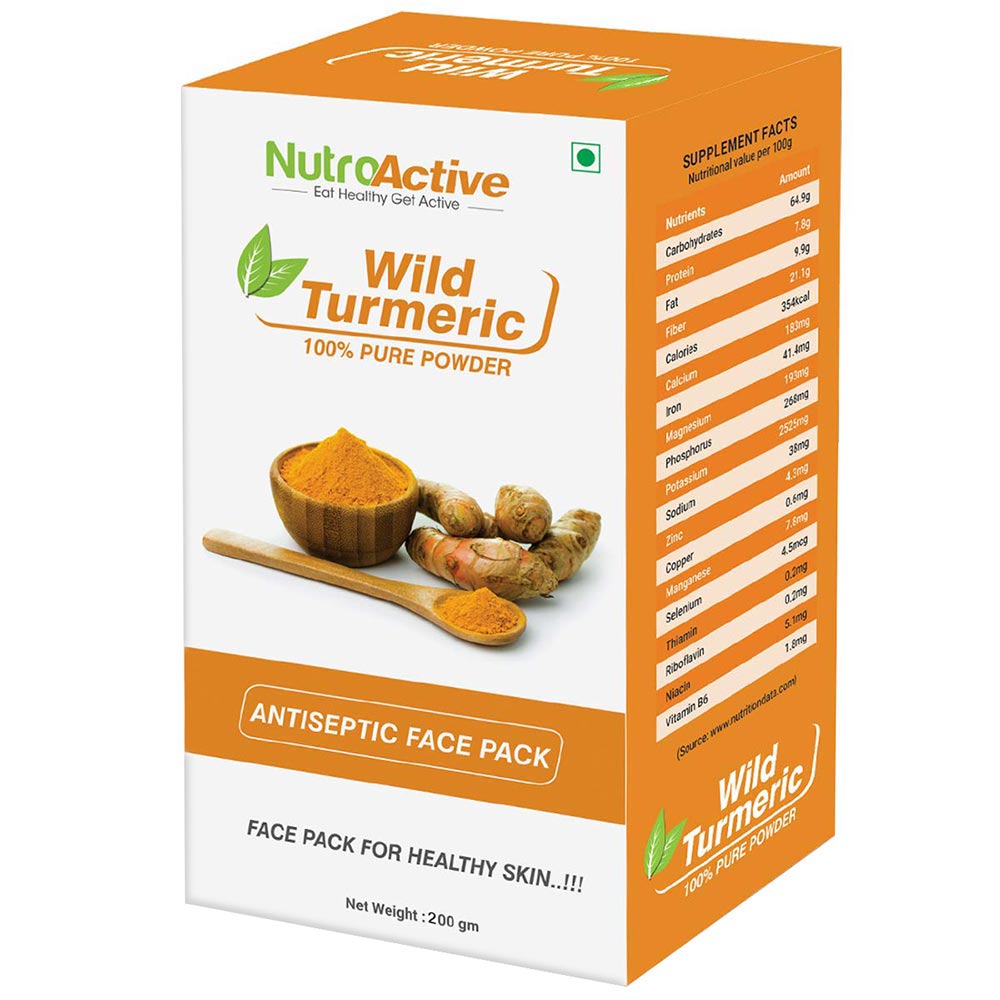 NutroActive Wild Turmeric Powder Face Pack,  200 g  for All Skin Type 