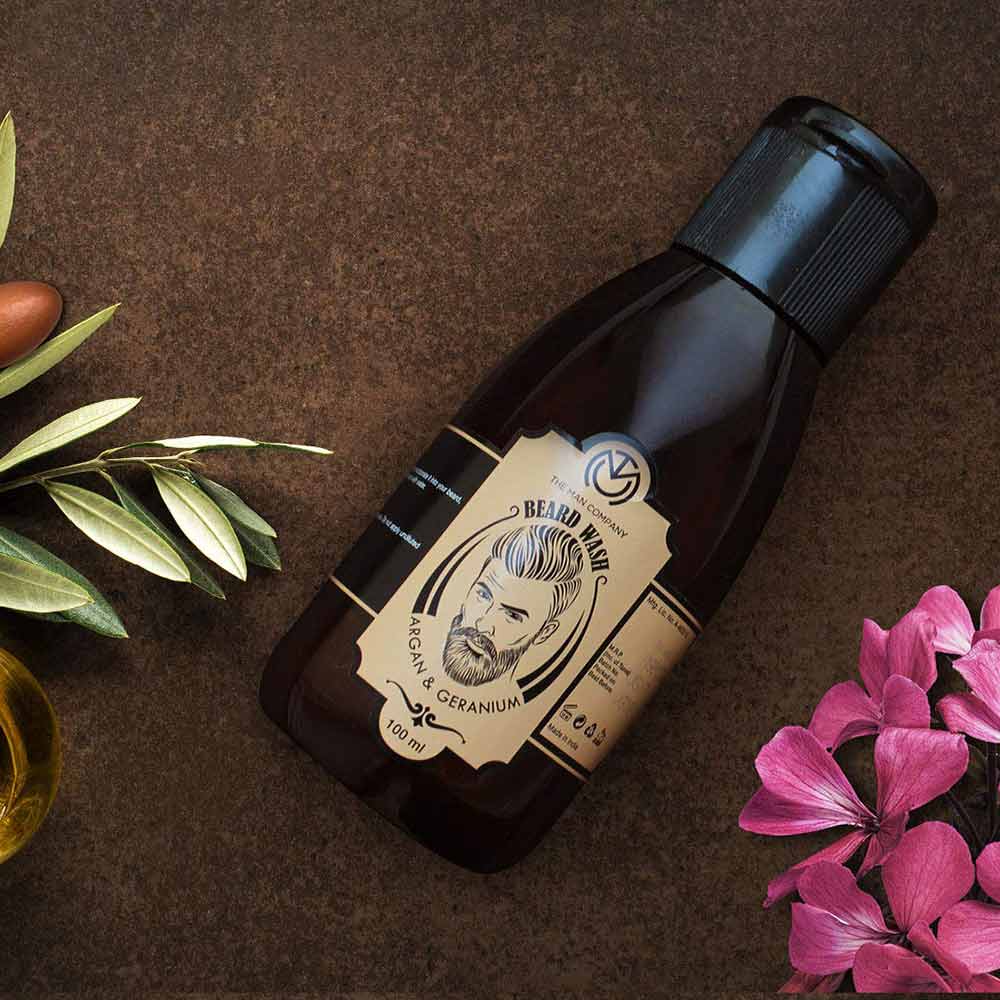 2 - The Man Company Beard Wash,  100 ml  Argan & Geranium 