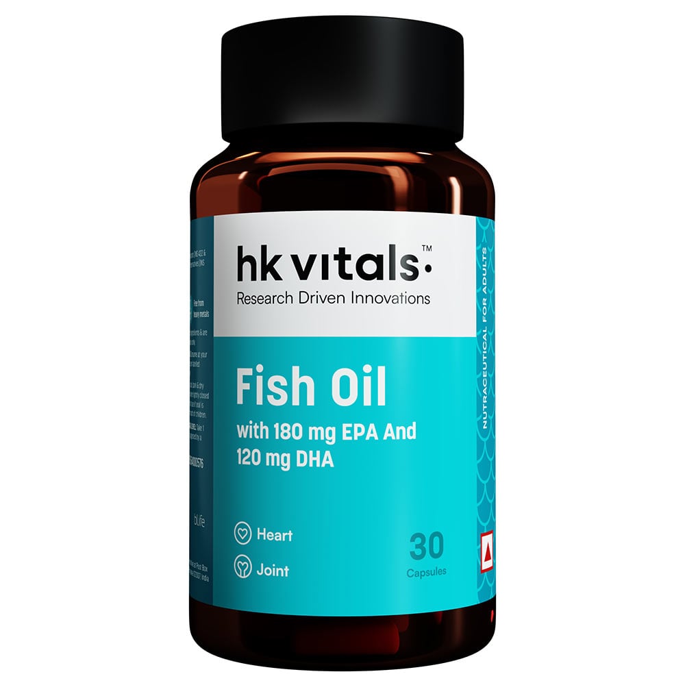 2 - HK Vitals Fish Oil 1000mg with 180mg EPA and 120mg DHA,  30 capsules 