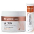 HK Vitals Skin Radiance Collagen 100 g Orange with HK Vitals Glutathione Effervescent,  Marine Collagen  15 tablet(s)  Orange 