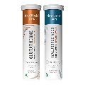 Glutathione and Hyaluronic Acid Effervescent 15 Tabs Orange Combo
