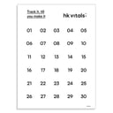 1 - HK Vitals Habit Tracker Envelope,  White 