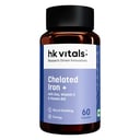 1 - HK Vitals Iron + Folic Acid with Zinc Vitamin B12 & Vitamin C,  60 capsules 