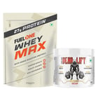 Whey Max 1kg Rich Chocolate & Dead-Lift Pre Workout 100g Tiger’s Blood Combo