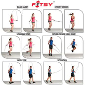 7 - Fitsy Jump Skipping Rope,  Blue  Free Size 