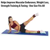 3 - Fitsy Ankle Weights, Red & Black 1.5 kg