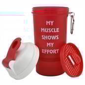 1 - Greenbee Protein Shaker,  Red  500 ml 