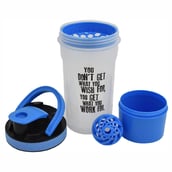 1 - Greenbee Protein Shaker,  Transparent Blue  700 ml 