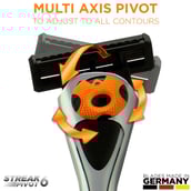 3 - Spruce Shave Club Streak6 Pivot Shaving Razor Kit (6 Blade Razor Pack of 4 Cartridges and Razor Cover)