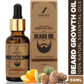 1 - Spruce Shave Club 100% Natural Beard Growth Oil,  30 ml  Cedarwood & Mandarin 