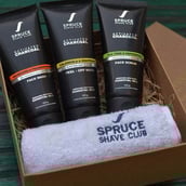 2 - Spruce Shave Club Charcoal Facial Cleansing Kit,  3 Piece(s)/Pack  Face Wash Face Scrub and Peel Off Mask 