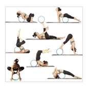 1 - Fitsy Yoga Wheel, Pink 13 in