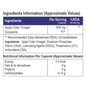 Supplement - HealthXP Essential Series Apple Cider Vinegar 500mg, 60 capsules Unflavoured