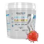2 - HealthXP Premium Series Advance Mass Gainer,  11 lb  Strawberry 