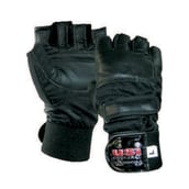 USI Contact Wrap Gym Gloves, Yellow/Black Small