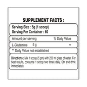 supplement - Gladiator Nutrition Glutamine,  0.66 lb  Unflavoured 