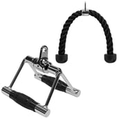 Fitsy 2PC V Shape and Pull Rope,  Silver and Black 