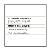 supplement - Healthvit Pure Series Raw Creatine Monohydrate Powder,  Unflavoured  0.55 lb 