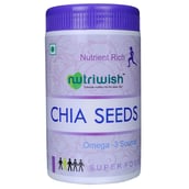 1 - Nutriwish Chia Seeds with Omega 3,  0.250 kg  Unflavoured 