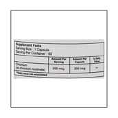 supplement - Healthvit GTF Chromium 200 mcg, 60 capsules