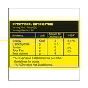 supplement - Absolute Nutrition Beta Alanine,  0.88 lb  Orange 